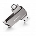 Картинка Флеш накопитель Usams USB3.0+Type-C US-ZB201 Rotatable High Speed ZB201UP01 128Gb