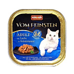 Картинка Консервированный корм для кошек Animonda Vom Feinsten Adult с лососем в соусе из трав 0.1ра