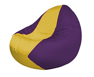 Картинка Бескаркасное кресло Flagman Classic К2.1-232 (желтый/фиолетовый)