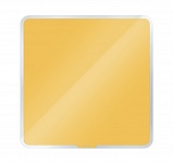 Картинка Магнитно-маркерная стеклянная доска LEITZ Cosy 450х450 мм (теплый желтый)