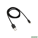 Картинка Кабель Rexant 18-7055 USB Type-A - Lightning (1 м, черный)