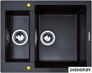 Картинка Кухонная мойка Zigmund and Shtain RECHTECK 600.2 (черный базальт)