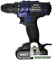 Дрель-шуруповерт WATT WAS-18 Li-2 101803112 (с 2-мя АКБ, кейс)