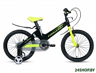 Картинка Детский велосипед Forward Cosmo 18 2.0 2021 (черный/желтый)