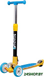 Картинка Самокат Novatrack RainBow Pro Transparent 120PROT.RAINBOW.BL20 (голубой/желтый)