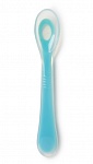 Картинка Ложка для кормления Happy Baby Soft Silicone Spoon 15026 (голубой)