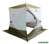 Картинка Палатка для зимней рыбалки Следопыт КУБ 4 Premium (белый/оливковый)