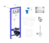 Картинка Унитаз Lavinia Boho Relfix Biore Rimless 9 в 1 97020158 (хром пластик)