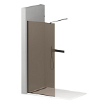 Картинка Душевая стенка Cezares Liberta-L-1-110-Br-Nero