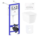 Картинка Унитаз Lavinia Boho Relfix Aveo Rimless 6 в 1 77050213 (белое стекло)