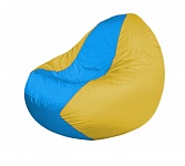Картинка Бескаркасное кресло Flagman Classic К2.1-256 (голубой/желтый)
