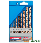 Картинка Набор сверл Зубр 29626-H10