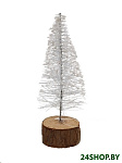 Картинка Елочка настольная Серпантин Зимние морозы 17 см (белый) 196-0103