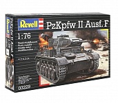 Картинка Сборная модель Revell Немецкий легкий танк PzKpfw II Ausf. F (1:76) (03229)