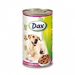 Картинка Консервированный корм для собак Dax Телятина 1240 г