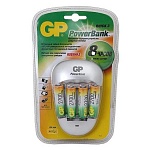 Картинка Аккумулятор и зарядное устройство GP PowerBank PB27GS270 AA NiMH (4шт)