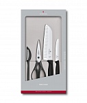 Картинка Набор кухонных ножей Victorinox Swiss Classic Kitchen (6.7133.4G) (черный)