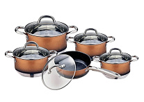 Картинка Набор кастрюль Mercury MC-7089