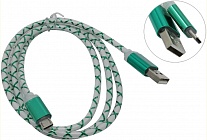 Картинка Кабель Defender USB 2.0 micro-B 1м Green (87557)