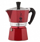 Картинка Гейзерная кофеварка Bialetti Moka Express (3 порции, красный)