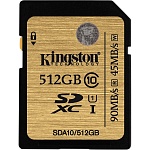 Картинка Карта памяти Kingston SDXC Ultimate UHS-I U1 (Class 10) 512GB (SDA10/512GB)