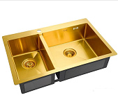 Картинка Кухонная мойка ZorG SZR-78-2-51-R (бронзовый)