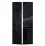 Картинка Холодильник GINZZU NFK-452 Black glass