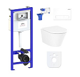 Картинка Унитаз Lavinia Boho Relfix Biore Rimless 7 в 1 87040097 (белый пластик)