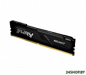 Картинка Оперативная память Kingston FURY Beast 16GB DDR4 PC4-24000 KF430C15BB1/16