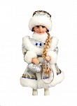 Картинка Фигура Зимнее волшебство Снегурочка в пышной шубке с синими украшениями (6939422)