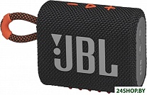 Картинка Беспроводная колонка JBL Go 3 (черный/оранжевый)