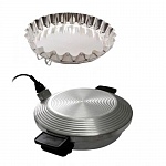Картинка Электрошашлычница УЗБИ Чудо печь-сковорода (черно-белый)