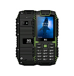 Картинка Мобильный телефон BQ-Mobile Sharky BQ-2447 (черный/зеленый)