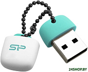 Картинка Флеш-память Silicon Power Jewel J07 Aqua Green 64GB (SP064GBUF3J07V1B)