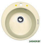 Картинка Мойка кухонная Zigmund and Shtain Kreis 480 (молодое шампанское)