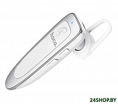Картинка Bluetooth гарнитура Hoco E60 (белый/серебристый)