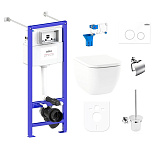 Картинка Унитаз Lavinia Boho Relfix One 9 в 1 97020113 (белый пластик)