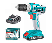 Картинка Дрель-шуруповерт Total TDLI20011 (с 1-им АКБ)