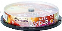Картинка Оптический диск SMARTBUY DVD+R 4, 7GB 16X CB-10