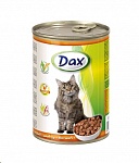 Картинка Консервированный корм для кошек Dax Говядина (415 г)