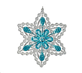 Картинка Игрушка Erich Krause Decor Снежинка ограненная (45661)