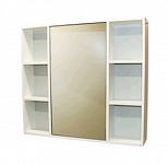 Картинка Шкаф с зеркалом для ванной СанитаМебель Сизаль 14.850 R