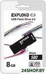 Картинка USB флэш-накопитель EXPLOYD 8GB-580 (черный)