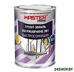 Картинка Грунт-эмаль Master Prime По ржавчине 3 в 1 быстросохнущая 2 л (серый)