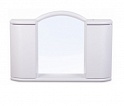 Шкаф с зеркалом для ванной BEROSSI Арго АС 11904000 (белый мрамор)