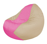 Картинка Бескаркасное кресло Flagman Classic К2.1-192 (розовый/светло-бежевый)