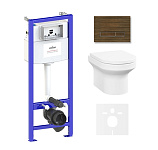 Картинка Унитаз Lavinia Boho Relfix Grance Hill Rimless 6 в 1 87561013 (венге пластик)