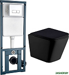 Gelbach 004 MT-BL + Marberg 410 SE (черный матовый/хром)