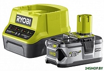 Картинка Аккумулятор с зарядным устройством Ryobi RC18120-150 ONE+ 5133003366 (18В/5.0 а*ч + 18В)