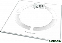 Картинка Весы напольные MEDISANA BS 444 Connect (черный/голубой)